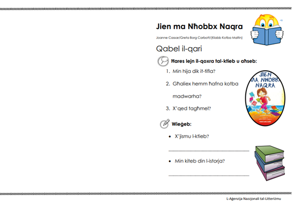 Jiena ma nħobbx naqra