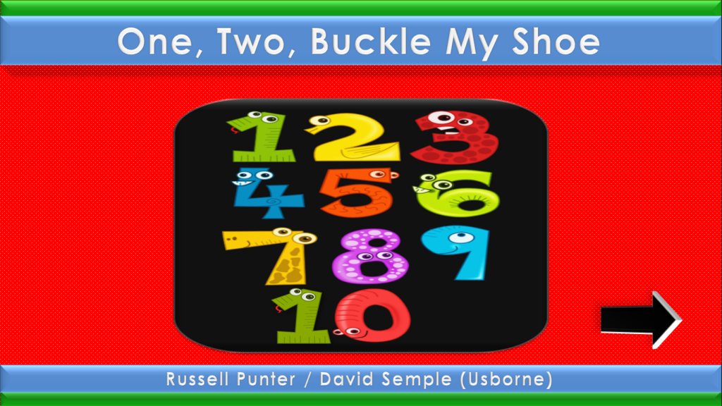 One two buckle my shoe