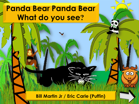 Panda bear panda bear what do you see