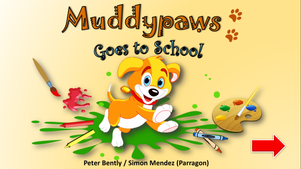 muddypaws goes to school