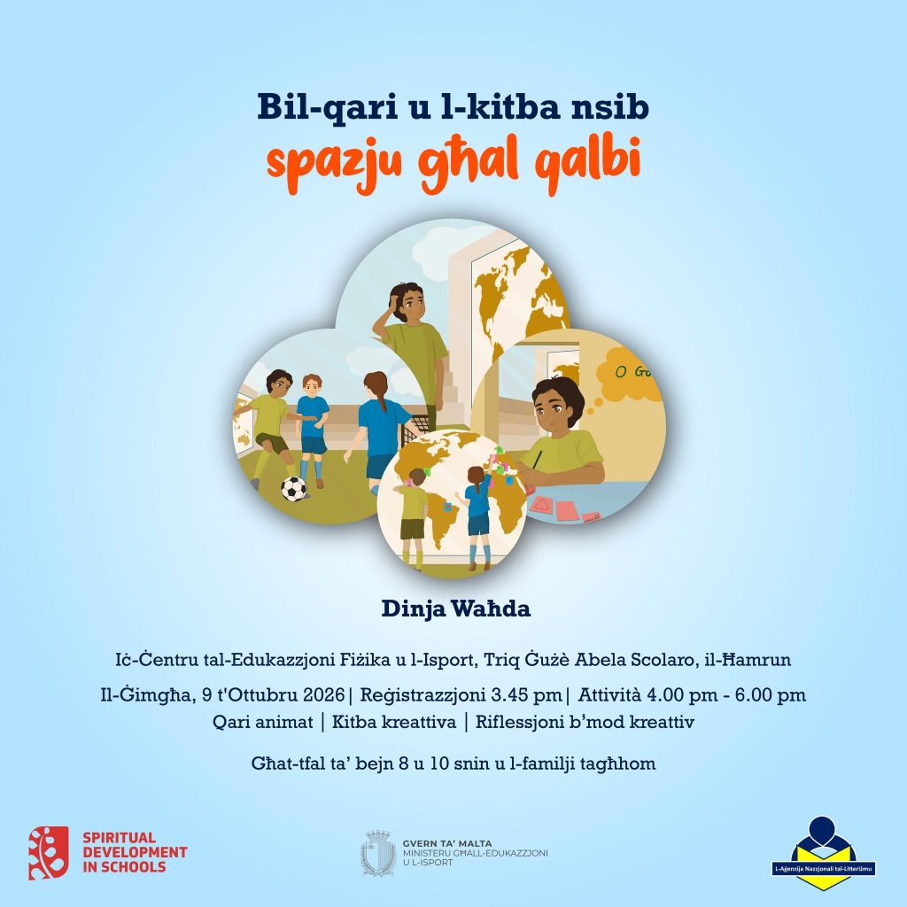 Bil-qari u l-kitba nsib spazju għal qalbi
